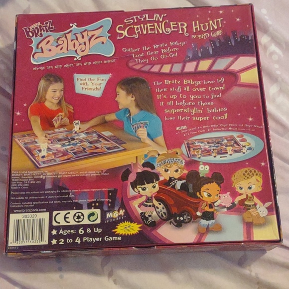 Bratz Baby Stylin Scavenger Hunt board game - Picture 4 of 8